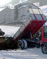 Rusch Erdbewegungen GmbH - Transporte - Transporter mit Kipper 2 m3 - Aebi TP 98