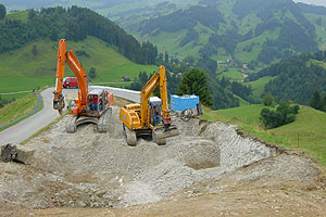 Erschliessung für Kanalisation und Frischwasser mit Reservoir und Pumpstation, Blatten – Schoss – Berg, Zürchersmühle AR