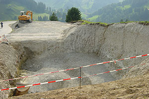 Erschliessung für Kanalisation und Frischwasser mit Reservoir und Pumpstation, Blatten – Schoss – Berg, Zürchersmühle AR
