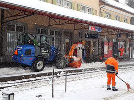 Radlader WL 37 mit Schneefräse Westa