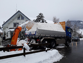 Schnee abführen