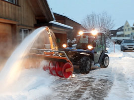 Terratrac TT 240 mit Schneefäse Westa